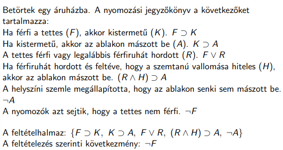 Formalizálás - Példa