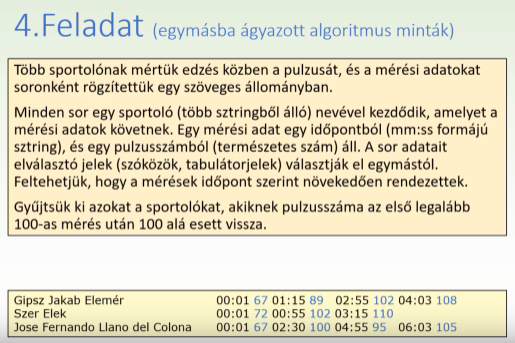 Egymásba ágyazott algoritmus minták