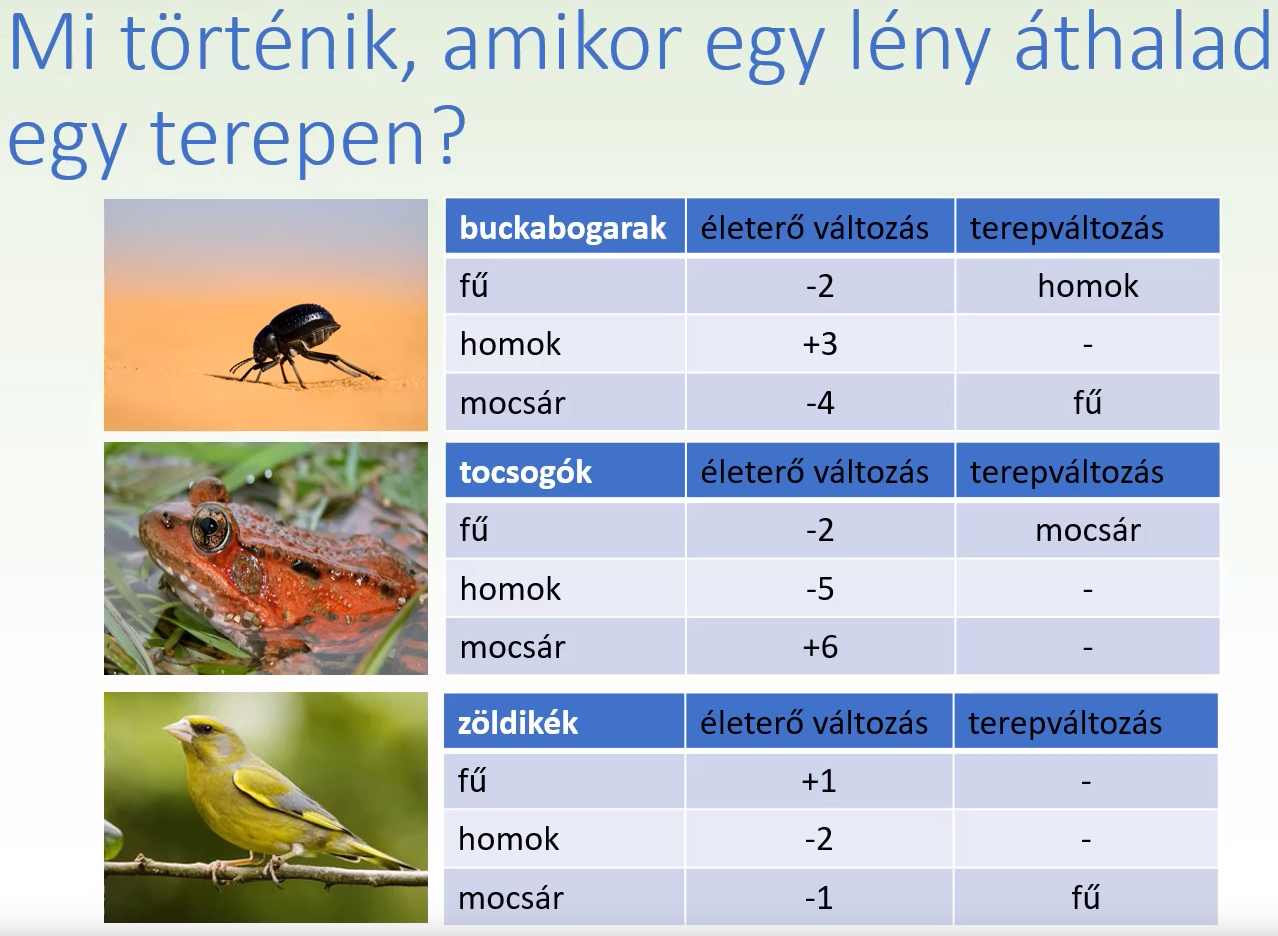Használati eset - Lények